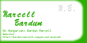 marcell bardun business card